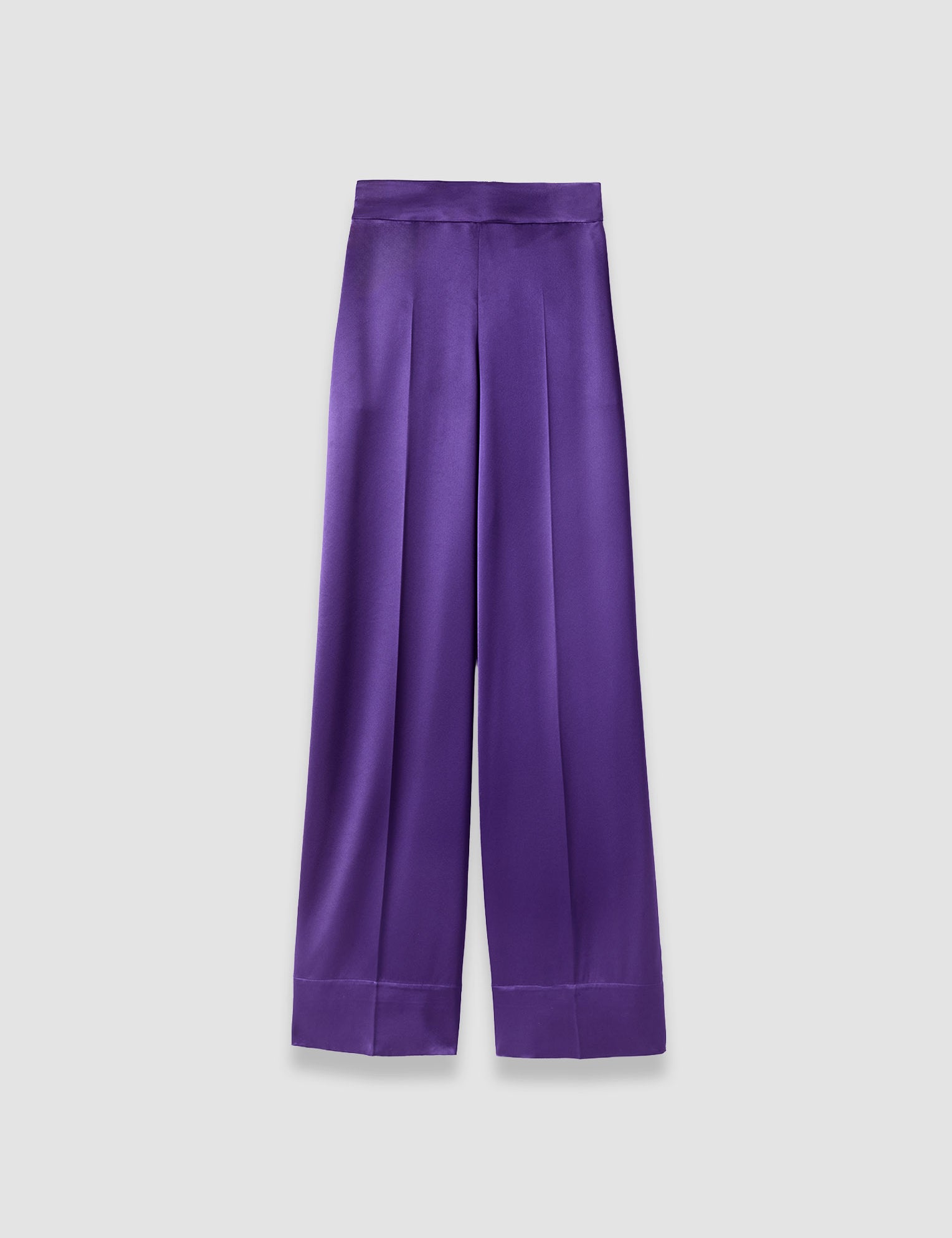 Purple Dijon Double Satin Trousers - Joseph