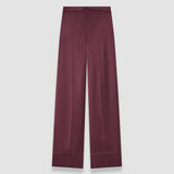 Purple Dijon Double Satin Trousers - Joseph
