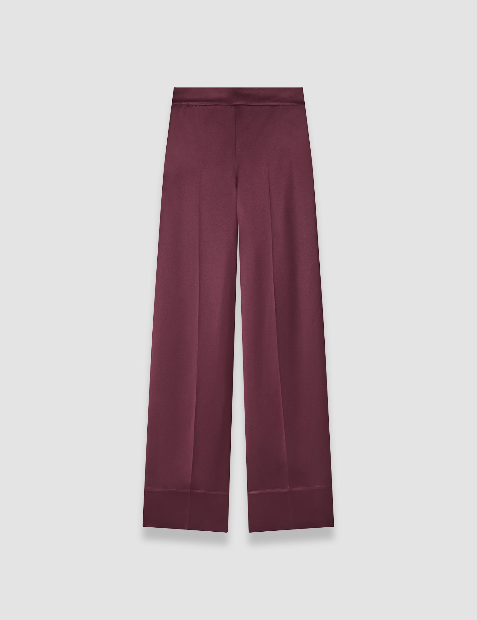 Purple Dijon Double Satin Trousers - Joseph