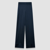 Blue Dijon Silk Satin Trousers - Joseph
