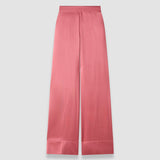 Pink Dijon Silk Satin Trousers - Joseph