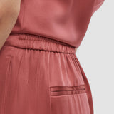 Pink Dijon Silk Satin Trousers - Joseph