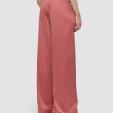 Pink Dijon Silk Satin Trousers - Joseph