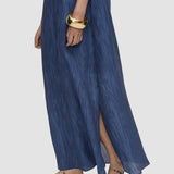 Blue Dion Fluid Crinkle Dress - Joseph