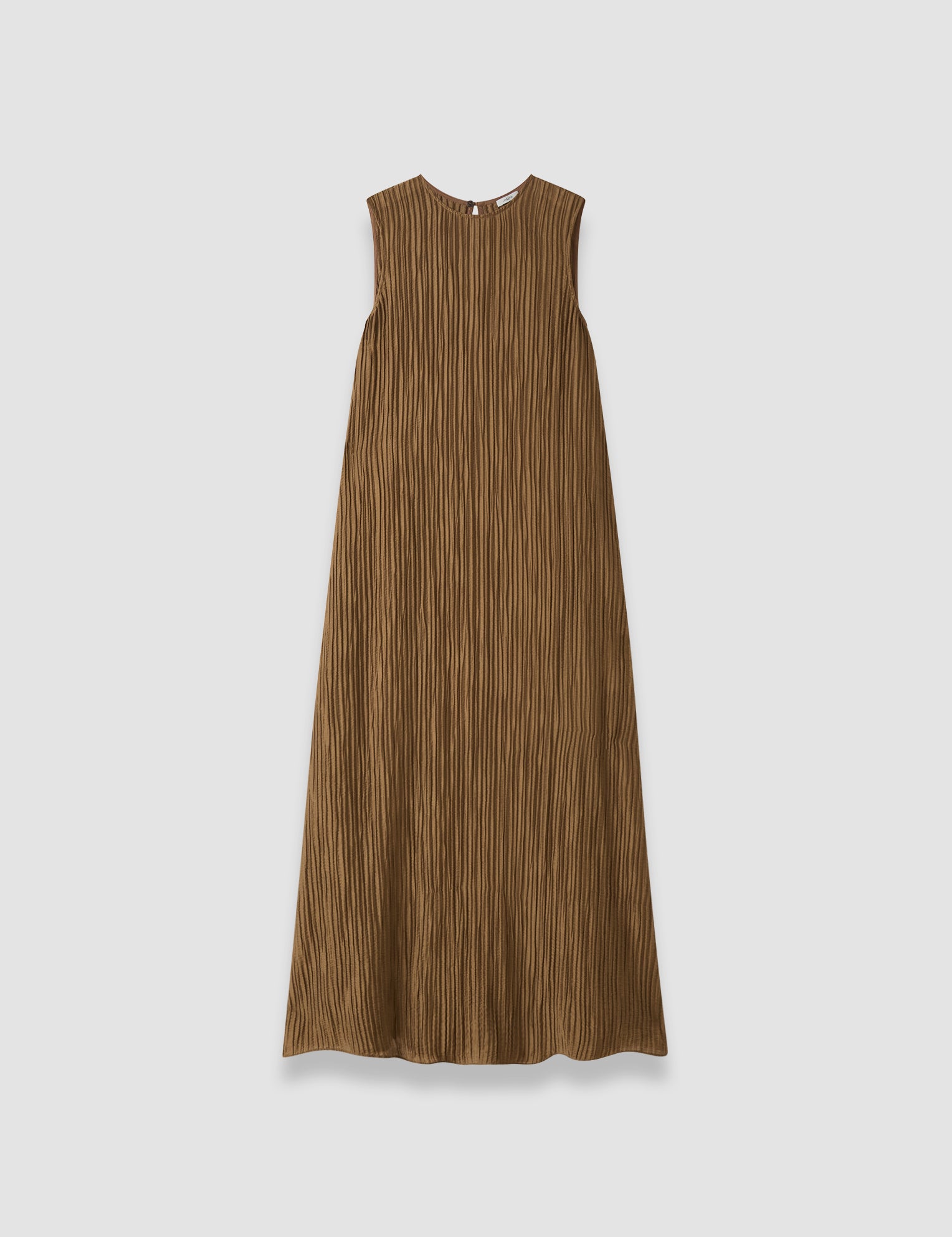 Brown Dion Fluid Crinkle Dress - Joseph