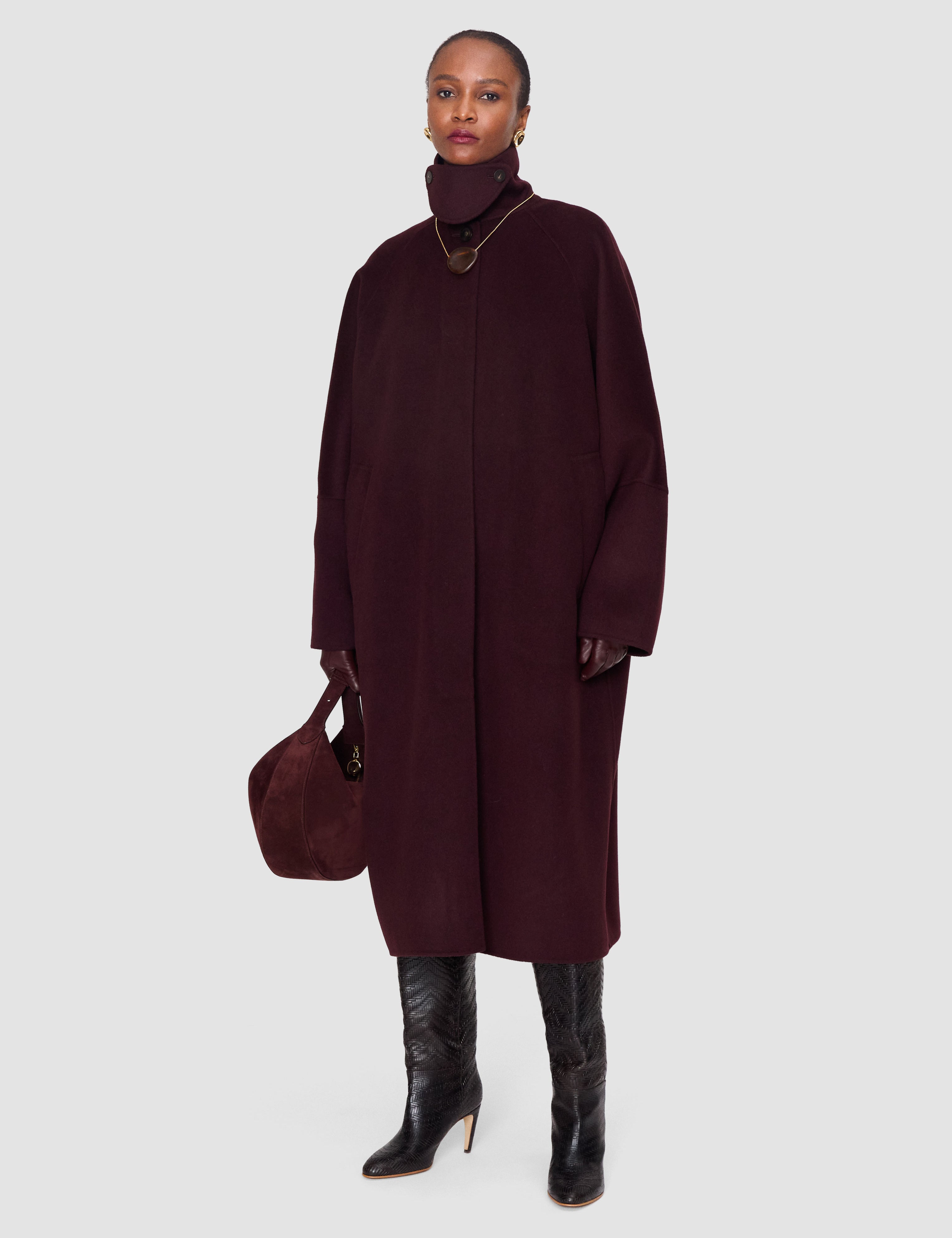 Purple Donna Double Face Cashmere Coat - Joseph