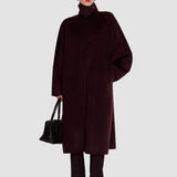 Purple Donna Double Face Cashmere Coat - Joseph