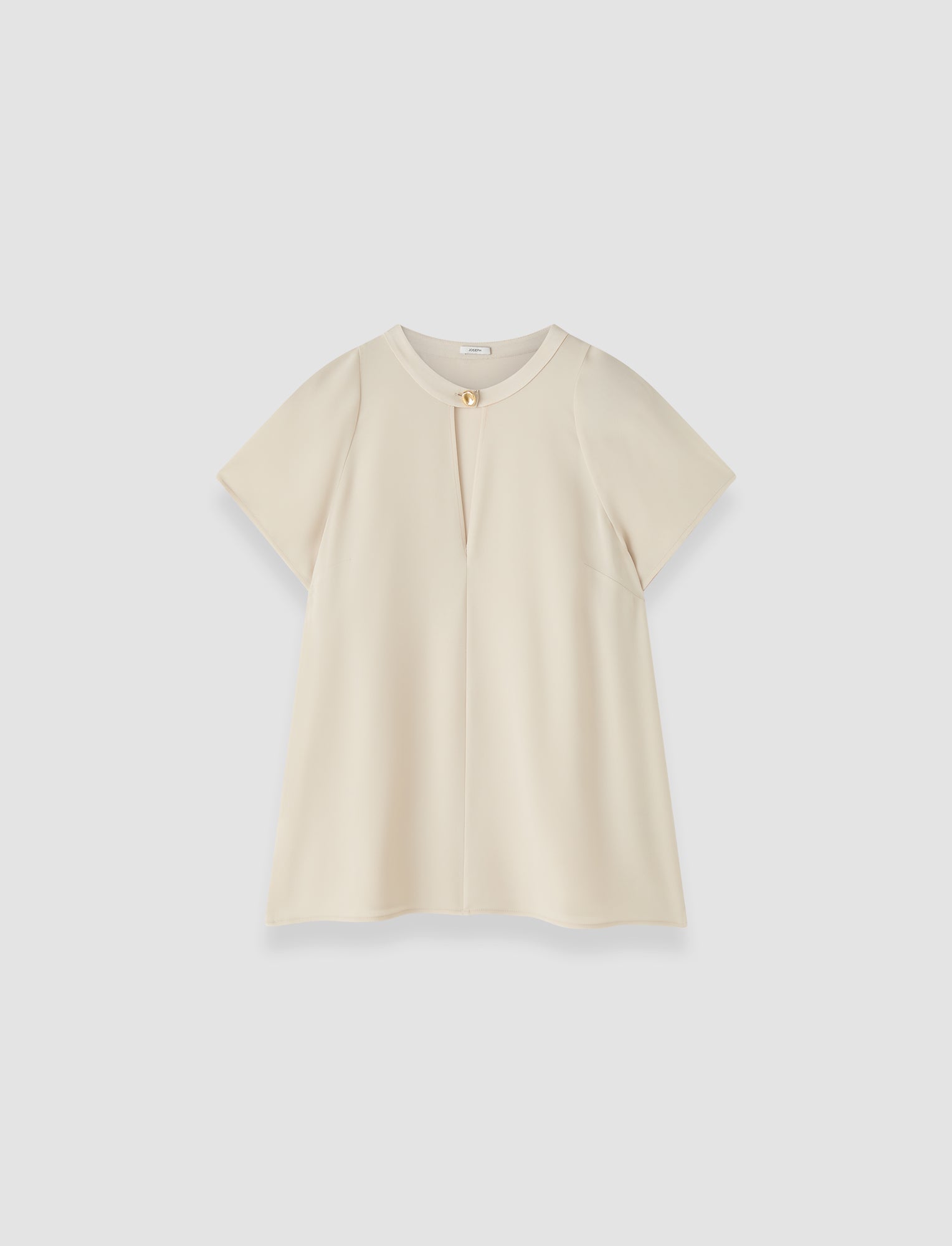 ベージュ-donna-crepe-トップス-JOSEPH