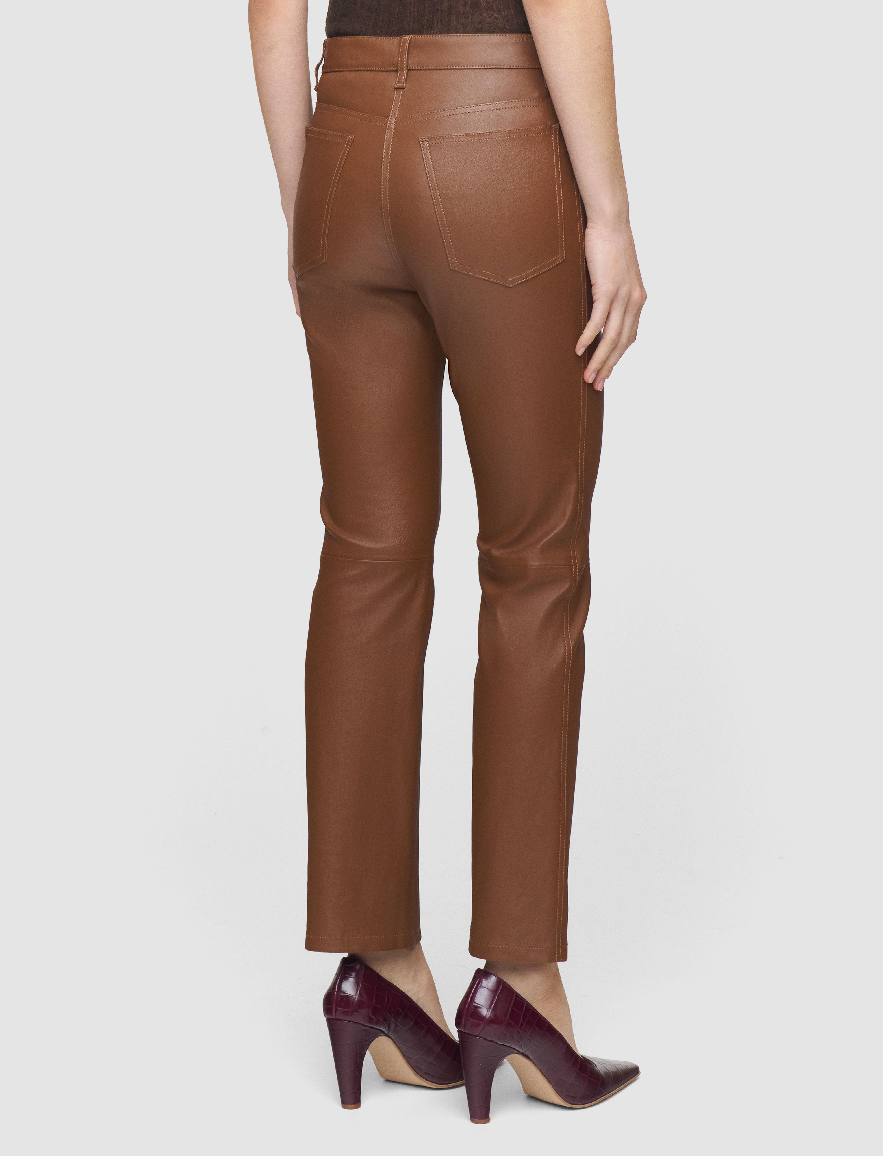 marron-pantalon-duke-en-cuir-stretch-JOSEPH