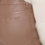 Brown Duke Leather Stretch Trousers - Joseph