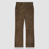 Brown Duke Suede Stretch Trousers - Joseph