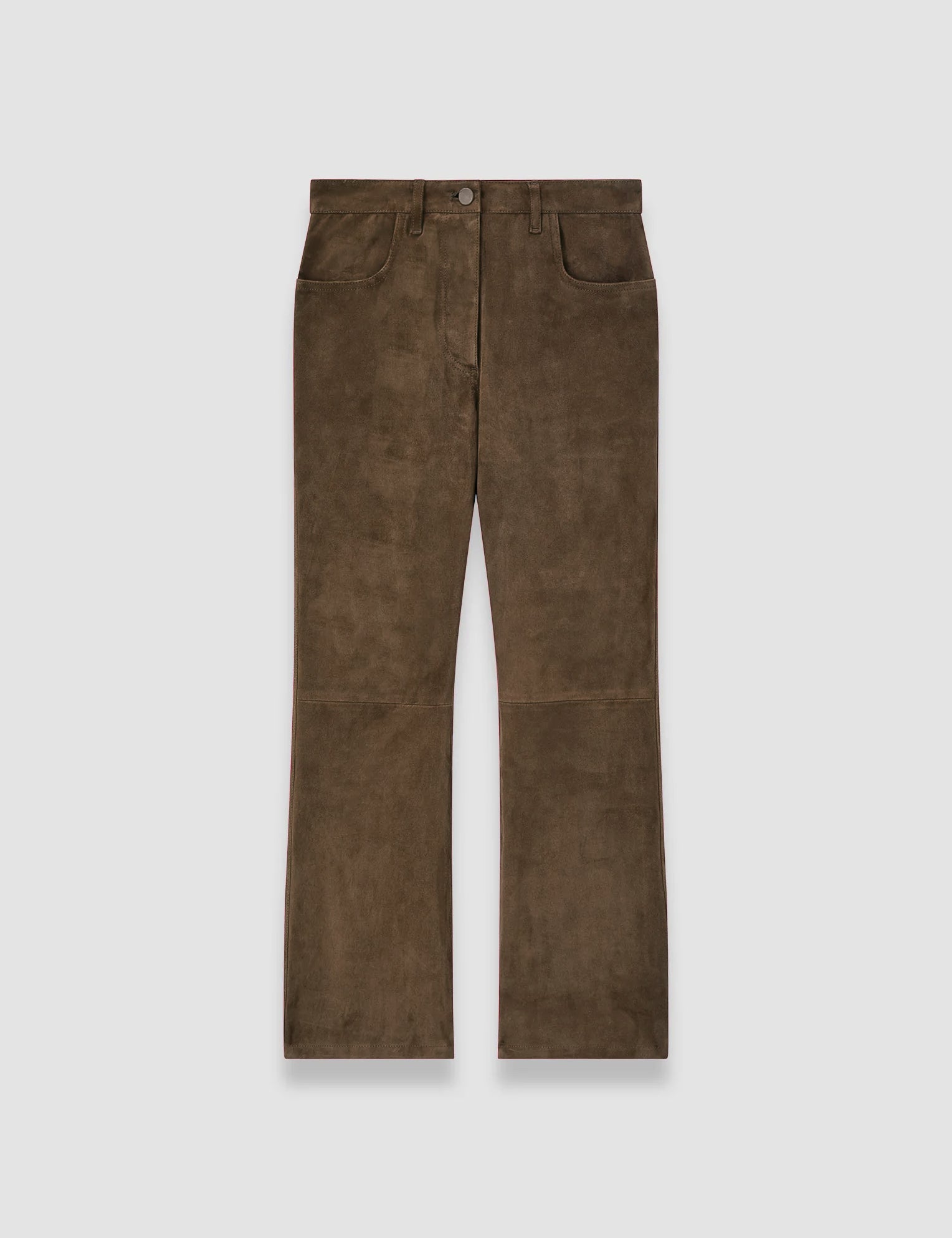Brown Duke Suede Stretch Trousers - Joseph