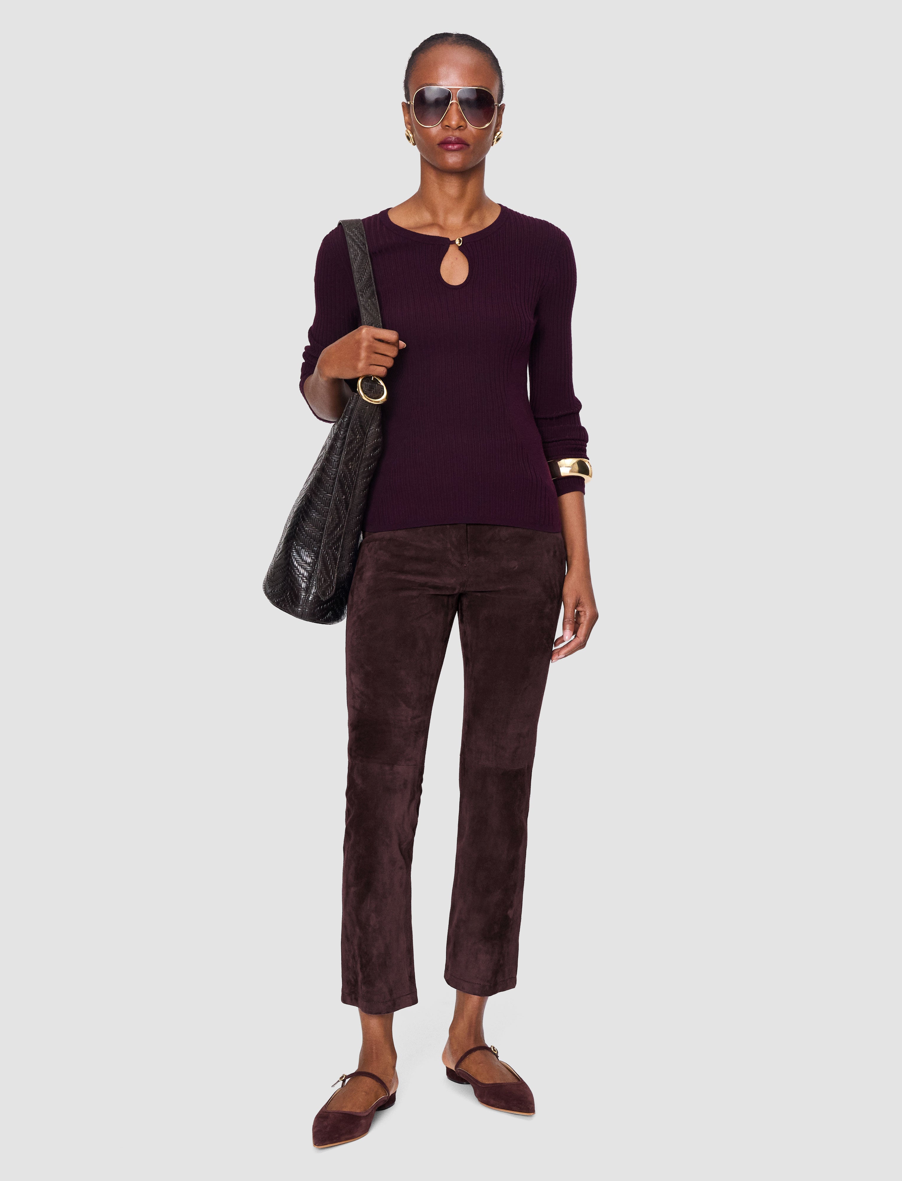 violet-pantalon-duke-en-daim-stretch-JOSEPH