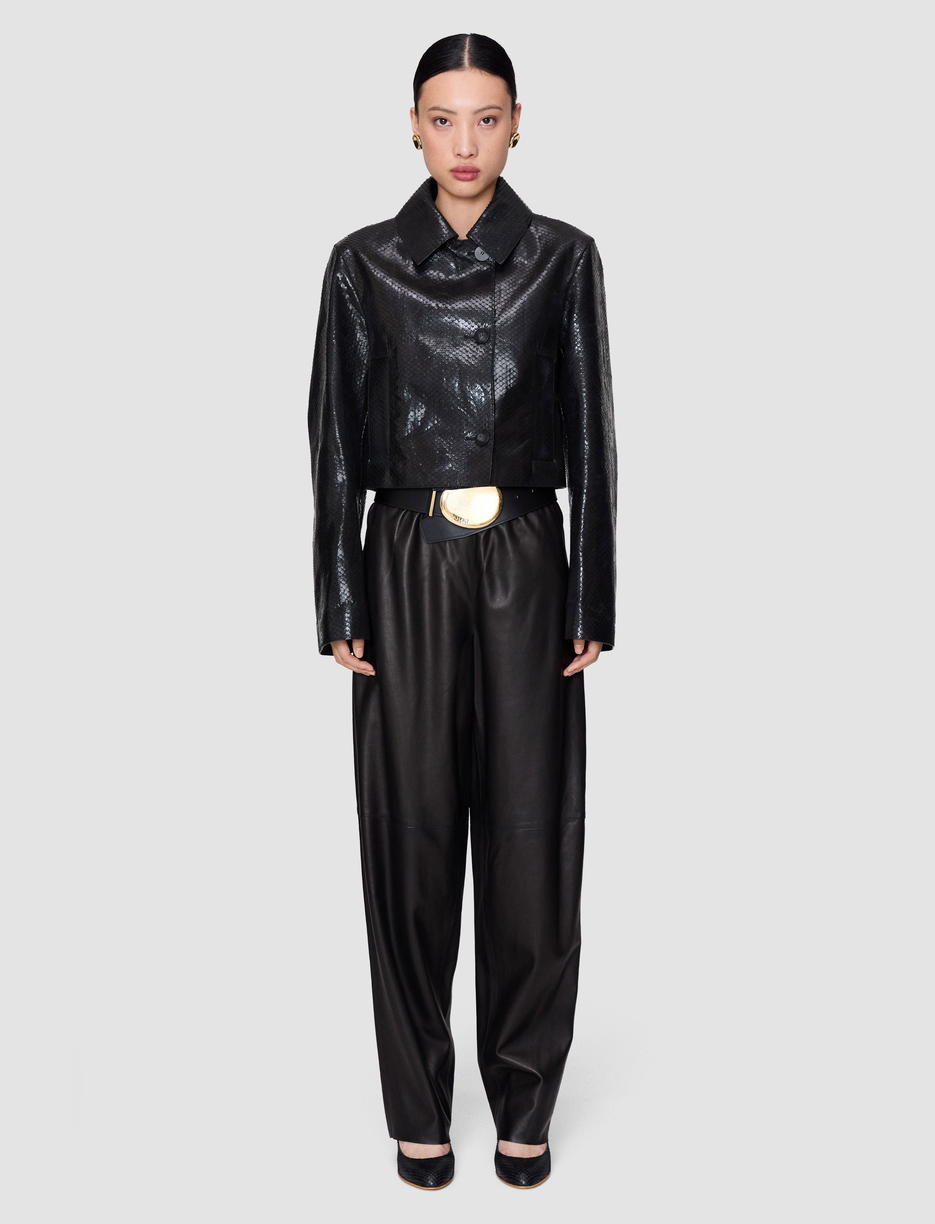 black-edale-scaled-leather-jacket-JOSEPH