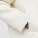 White Eddie Wool Boucle Coat - Joseph