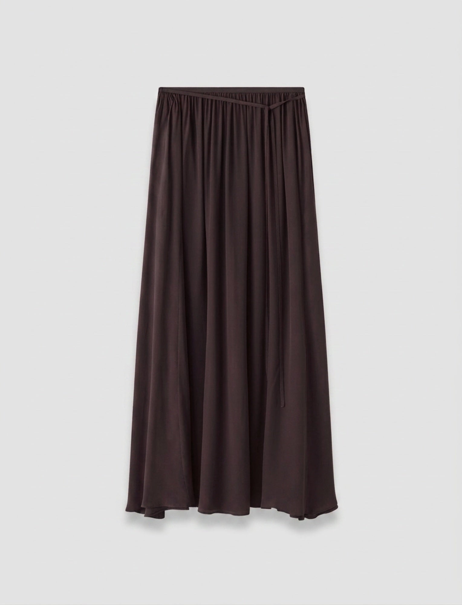 brown-elba-silk-blend-crepe-skirt-JOSEPH