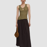Elba Silk Blend Crepe スカート 