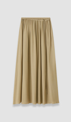 Green Elba Silk Blend Crepe Skirt - Joseph