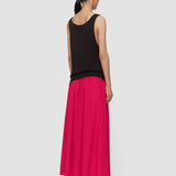 Pink Elba Silk Blend Crepe Skirt - Joseph
