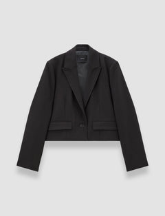 Grey Elia Flannel Wool Jacket - Joseph