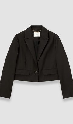 Black Elias Cotton Linen Jacket - Joseph