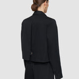 Black Elias Cotton Linen Jacket - Joseph