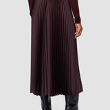 Purple Ella Knit Weave Plissé Culottes - Joseph