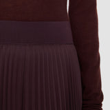 Purple Ella Knit Weave Plissé Culottes - Joseph