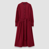 Red Emma Sheer Fine Wool Dress - Joseph