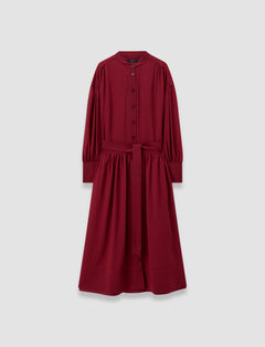Red Emma Sheer Fine Wool Dress - Joseph