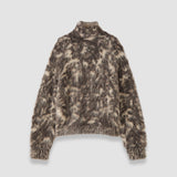 Brown Esme Fluffy Alpaca Jumper - Joseph