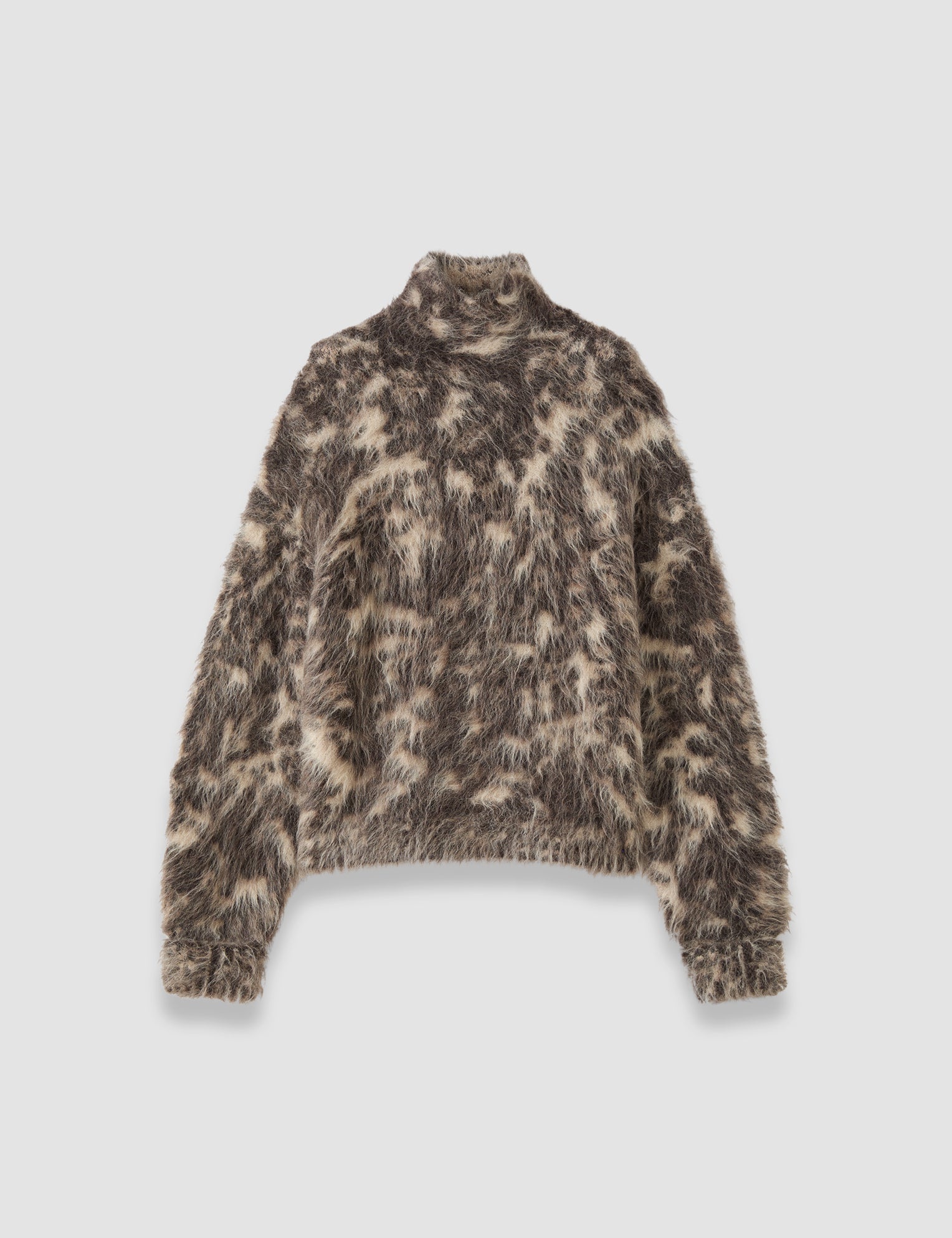Brown Esme Fluffy Alpaca Jumper - Joseph