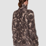 Brown Esme Fluffy Alpaca Jumper - Joseph