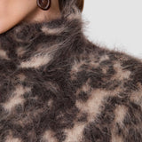 Brown Esme Fluffy Alpaca Jumper - Joseph