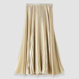 Gold Essai Lamé Silk Skirt - Joseph