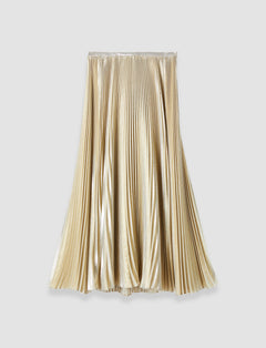 Gold Essai Lamé Silk Skirt - Joseph
