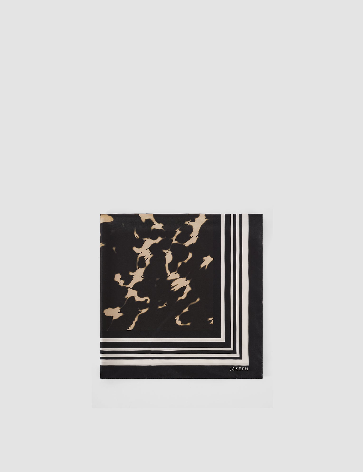Brown Everly Large Silk Scarf - Joseph