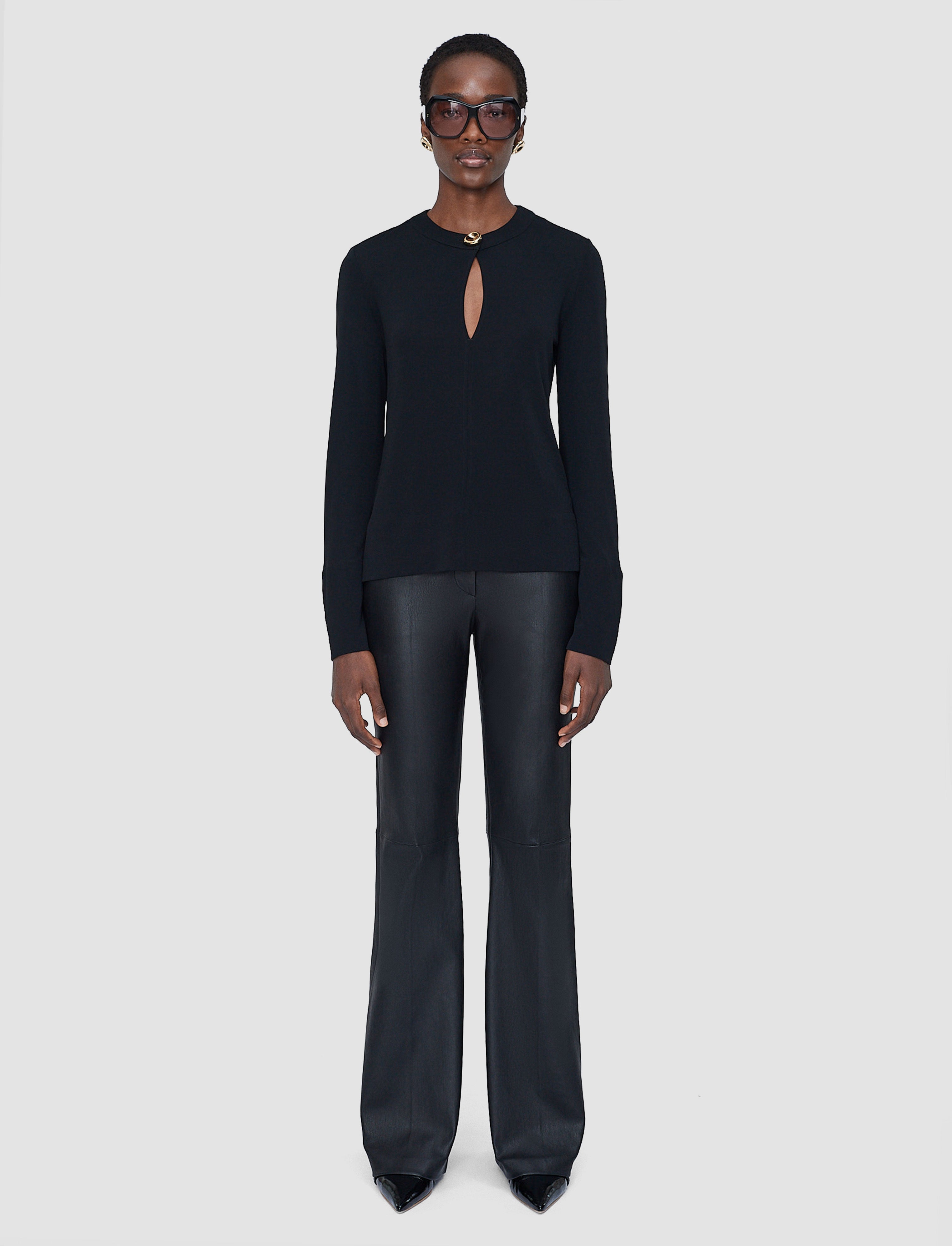 black-fabiola-fluid-jersey-blouse-JOSEPH