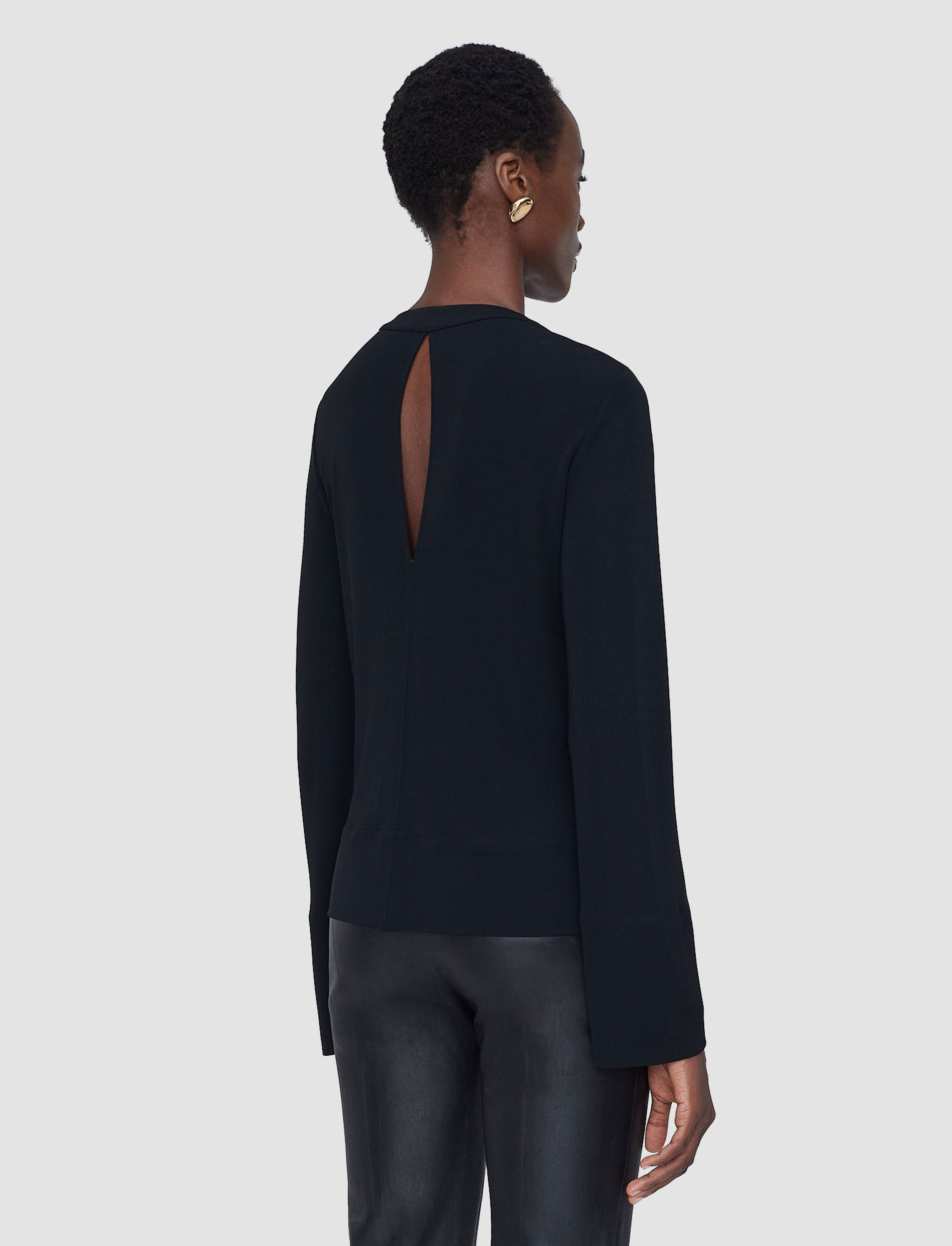 black-fabiola-fluid-jersey-blouse-JOSEPH
