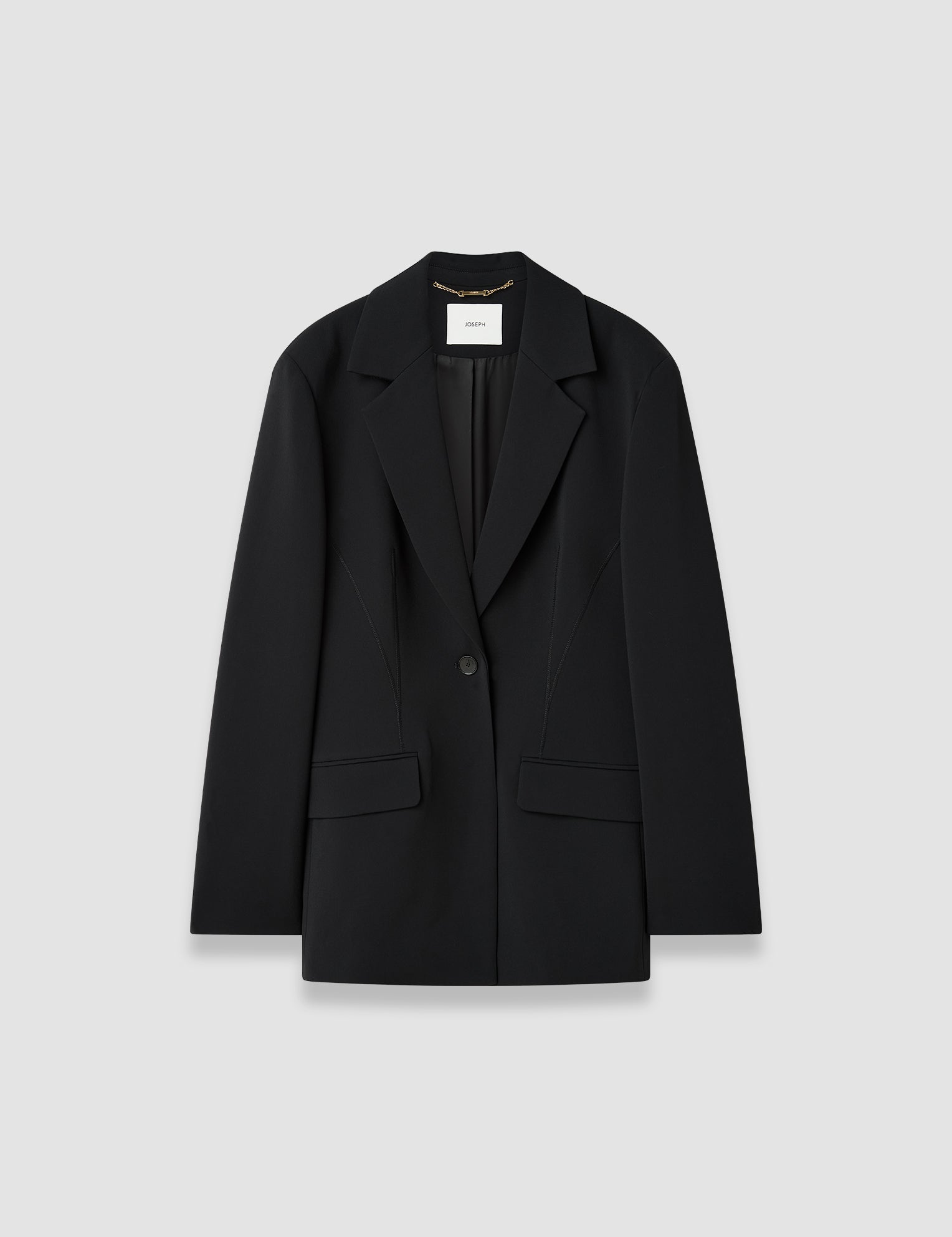 Black Fallon Comfort Cady Jacket - Joseph