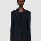 Black Fallon Comfort Cady Jacket - Joseph