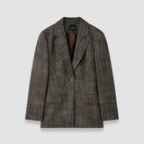 Brown Fallon Textured Tailoring Wool Jacket - Joseph
