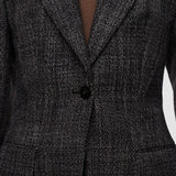 Brown Fallon Textured Tailoring Wool Jacket - Joseph