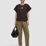 Brown Fassia Cotton Poplin Blouse - Joseph