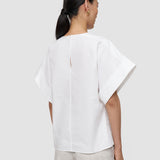 White Fassia Cotton Poplin Blouse - Joseph