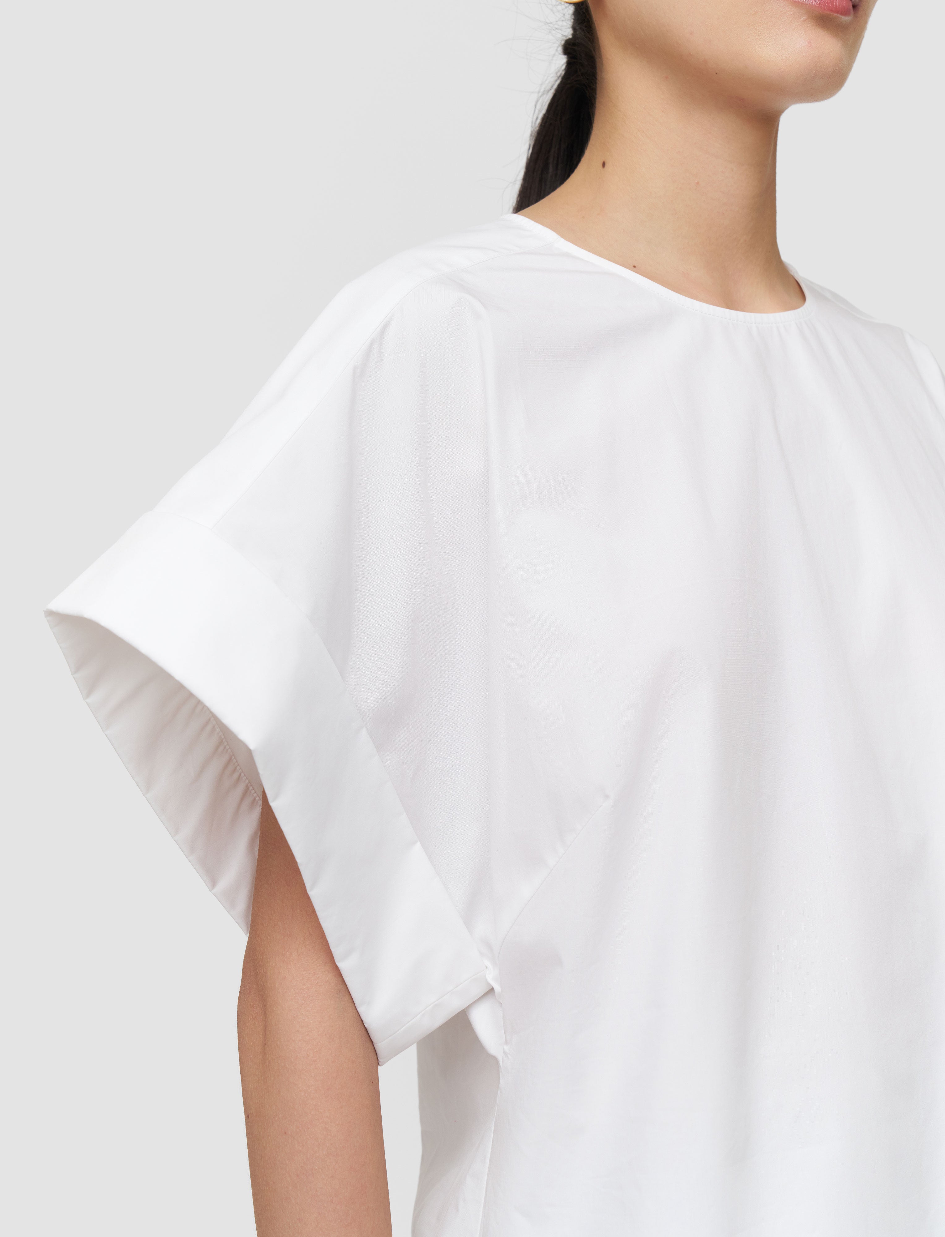 白-fassia-cotton-poplin-ブラウス-JOSEPH
