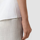 White Fassia Cotton Poplin Blouse - Joseph