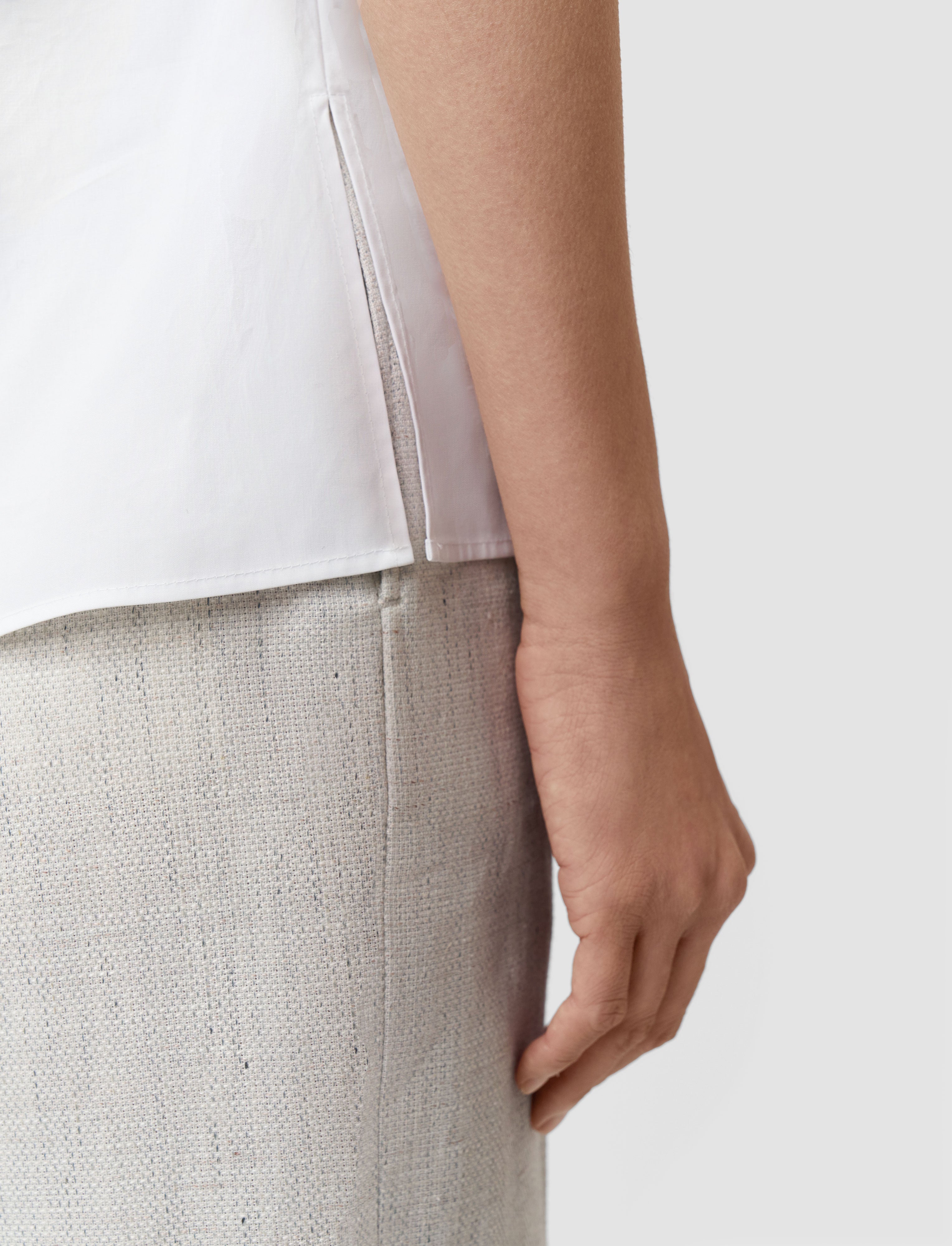 白-fassia-cotton-poplin-ブラウス-JOSEPH