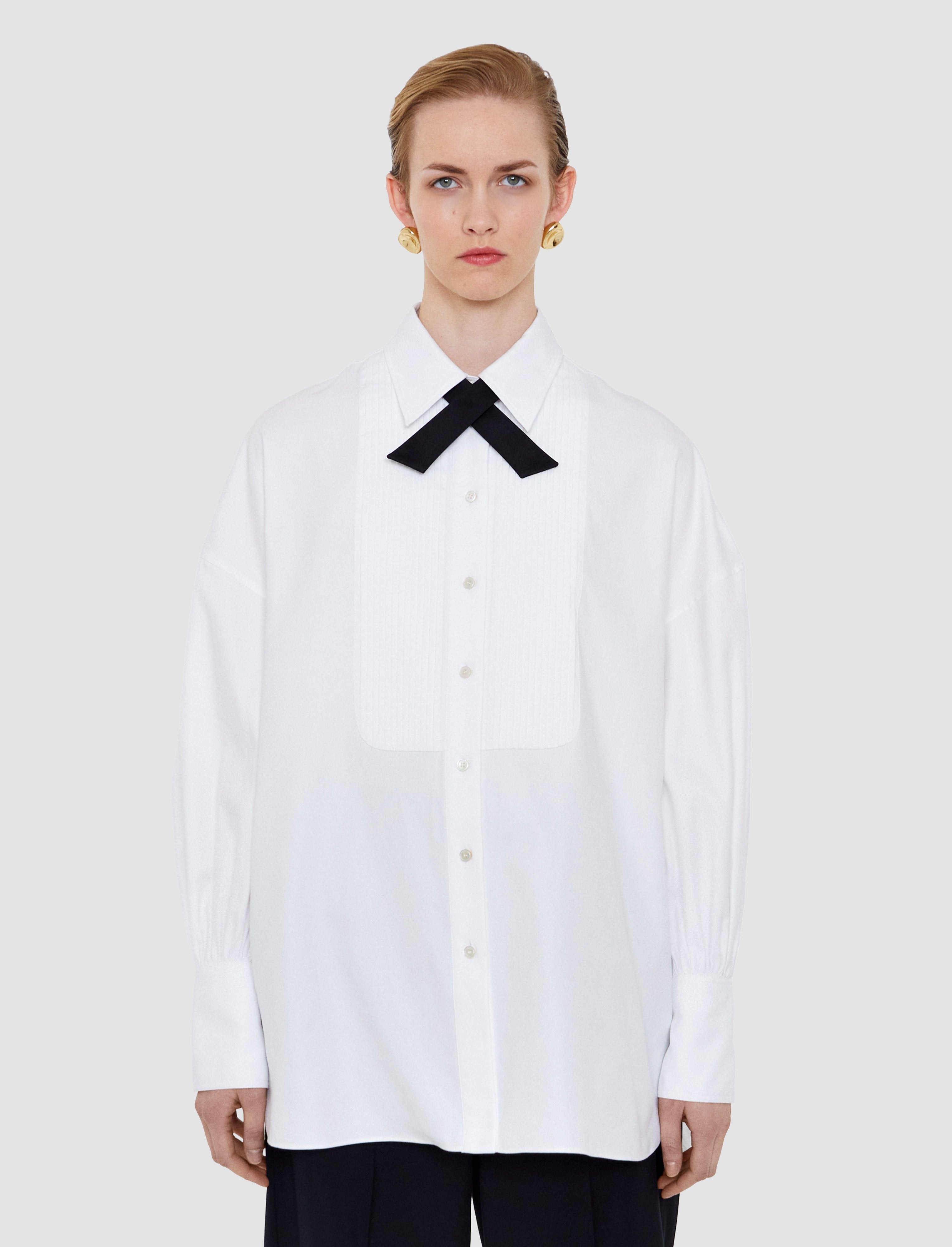 ホワイト-ferrus-tuxedo-cotton-シャツ-JOSEPH