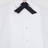 White Ferrus Tuxedo Cotton Shirt - Joseph